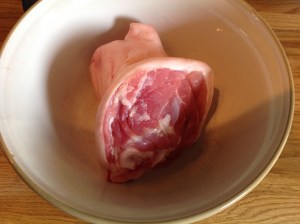 Ham Hock in Bowl