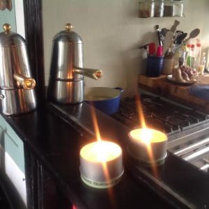 The Pease are on the cooker, with the ham hock cooling on the side.